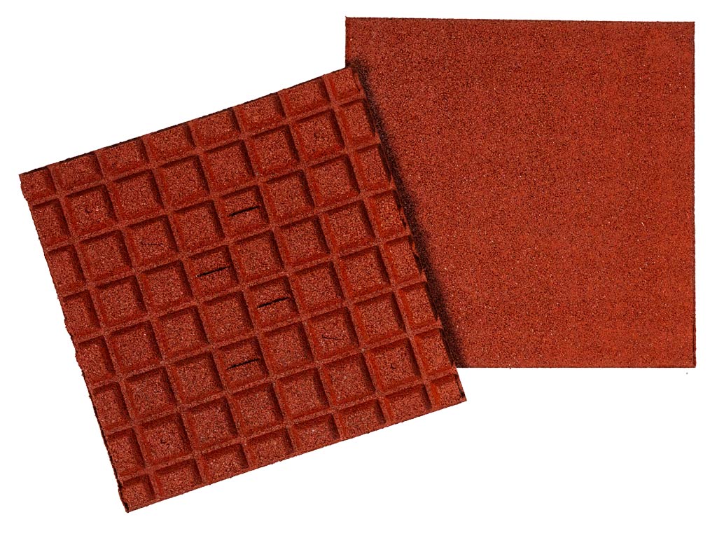 Gumová dlaždice ASLON 40 x 40 cm, červená