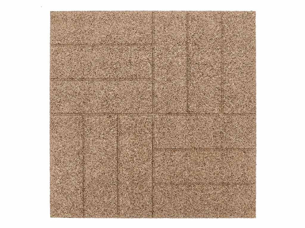 Levně Gumová dlaždice ASLON Design 50 x 50 cm, písková