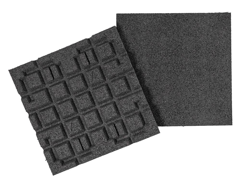 Gumová dlaždice ASLON 50 x 50 cm, šedá