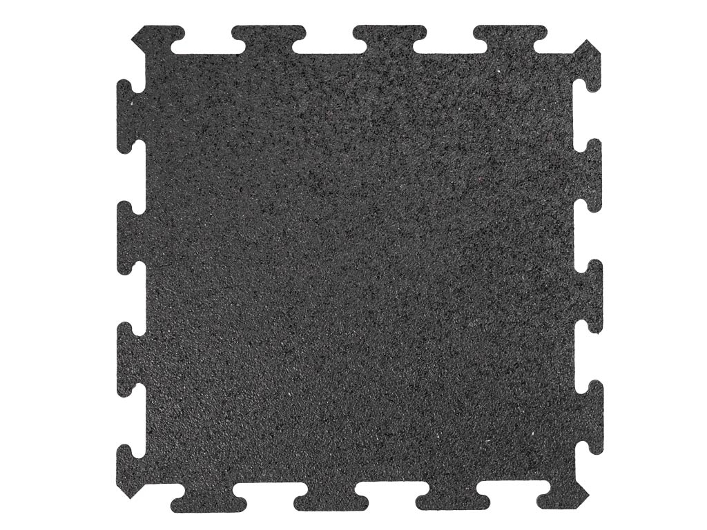 Gumová dlaždice ASLON 485 x 485 mm, puzzle, černá