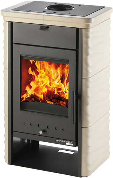 Haas+Sohn Kachlová kamna SARA, capuccino