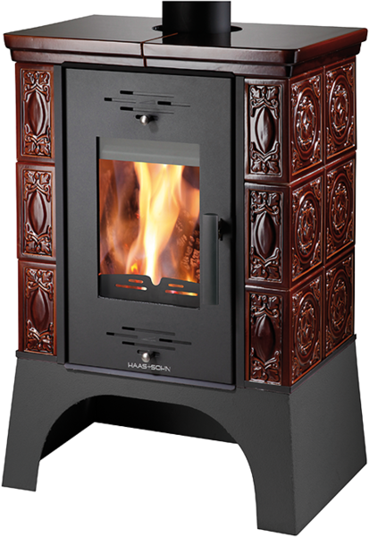 Haas+Sohn Kachlová kamna EMPOLI, hnědá