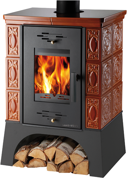 Haas+Sohn Kachlová kamna EMPOLI, karamel