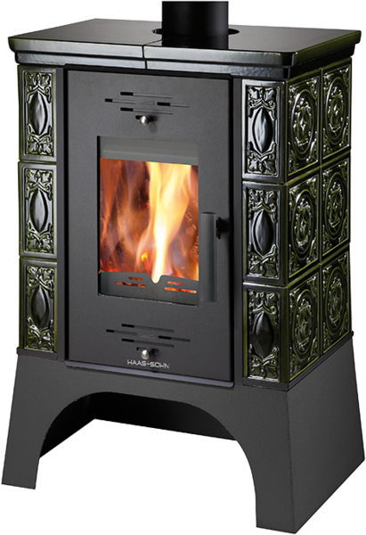 Haas+Sohn Kachlová kamna EMPOLI, zelená