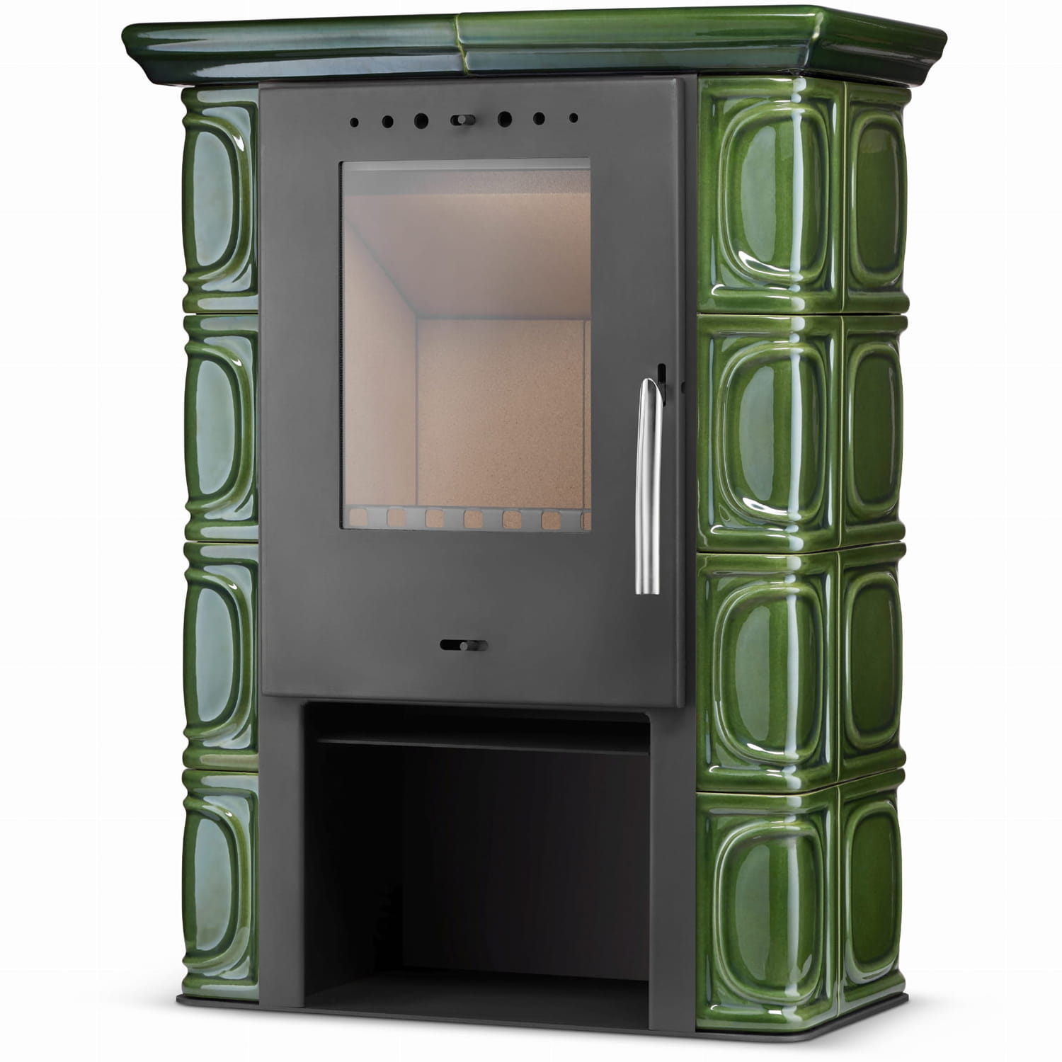 Kachlová kamna Flama ELDUR ECO - zelená