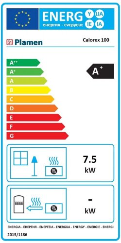 Krbová kamna Plamen CALOREX 100 - bílý (obrázek 4)