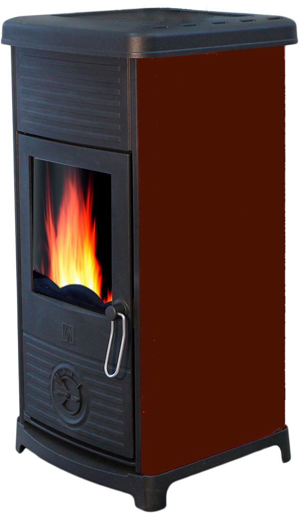 Krbová kamna Plamen MAESTRAL N - tmavě hnědá