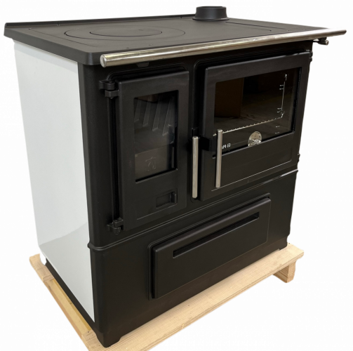 Krbová kamna Plamen SLAVONAC N levý – bílý