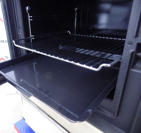 Sporák na pevná paliva Plamen 850 GLAS pravý - bílý (obrázek 7)