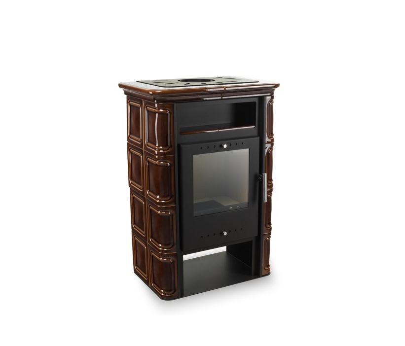 Kachlová kamna Nordflam VERA - hnědá