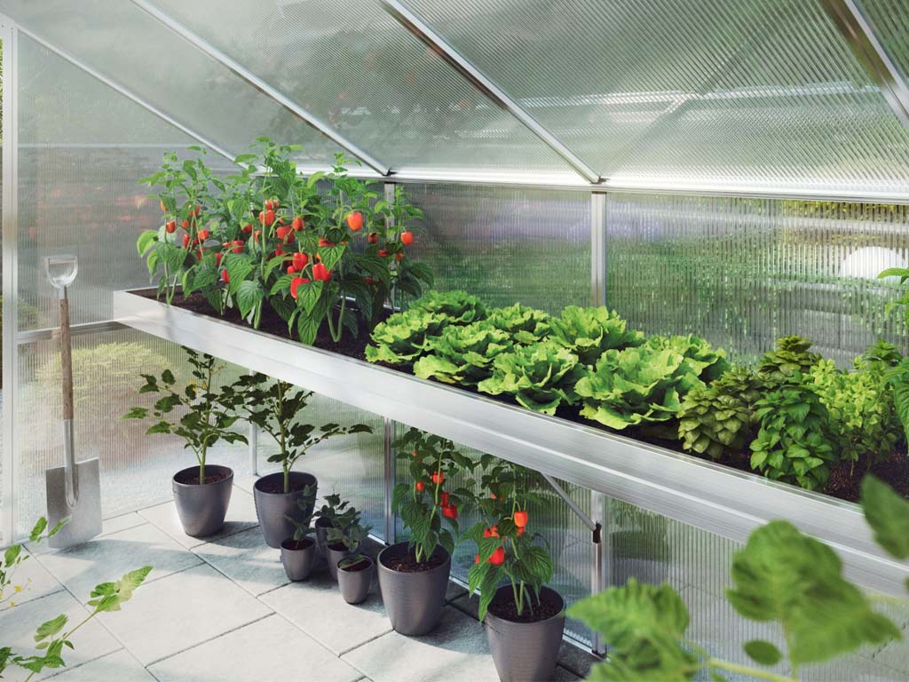 KGT Vyvýšený záhon pro skleník Rose II