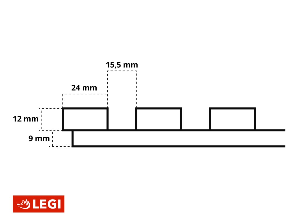 Akustický panel LEGI Home 60 x 270 cm, šedá (obrázek 11)