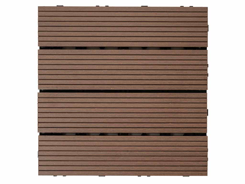 WPC dlaždice LEGI BASE 30 x 30 cm, coffee