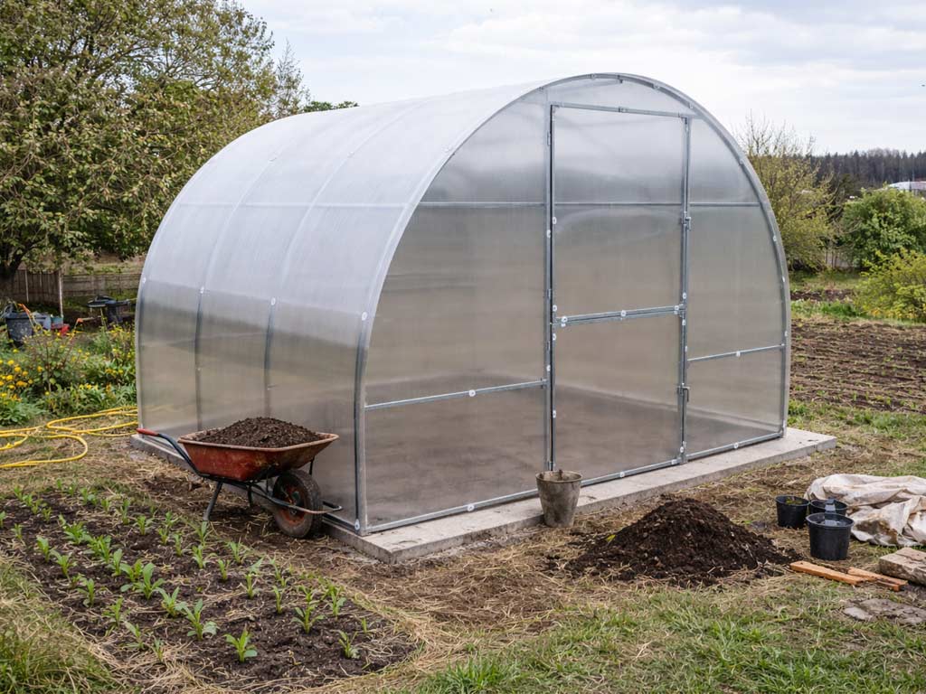 Zahradní skleník LEGI BASIL 8 x 3 m, 4 mm MT300800E4