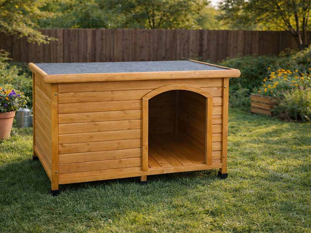 Psí bouda KENNIVA BESI 1147 x 780 x 800 mm, dřevěná