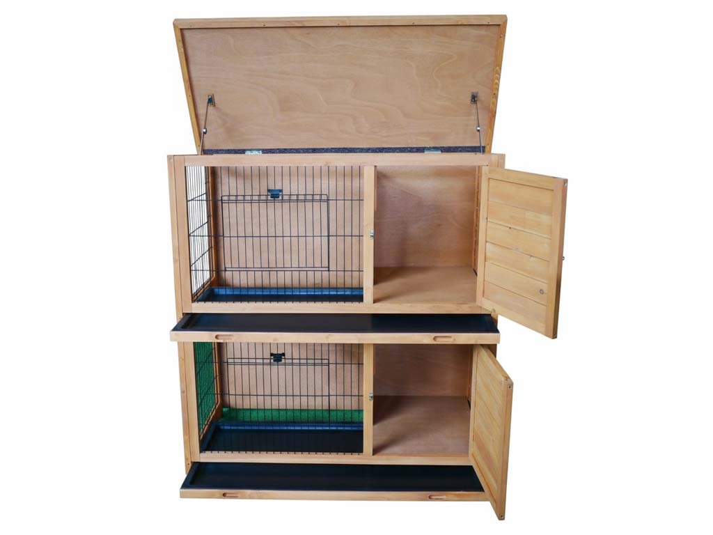 Králíkárna KENNIVA BUDDY 1200 x 560 x 1200 mm, dřevěná (obrázek 5)