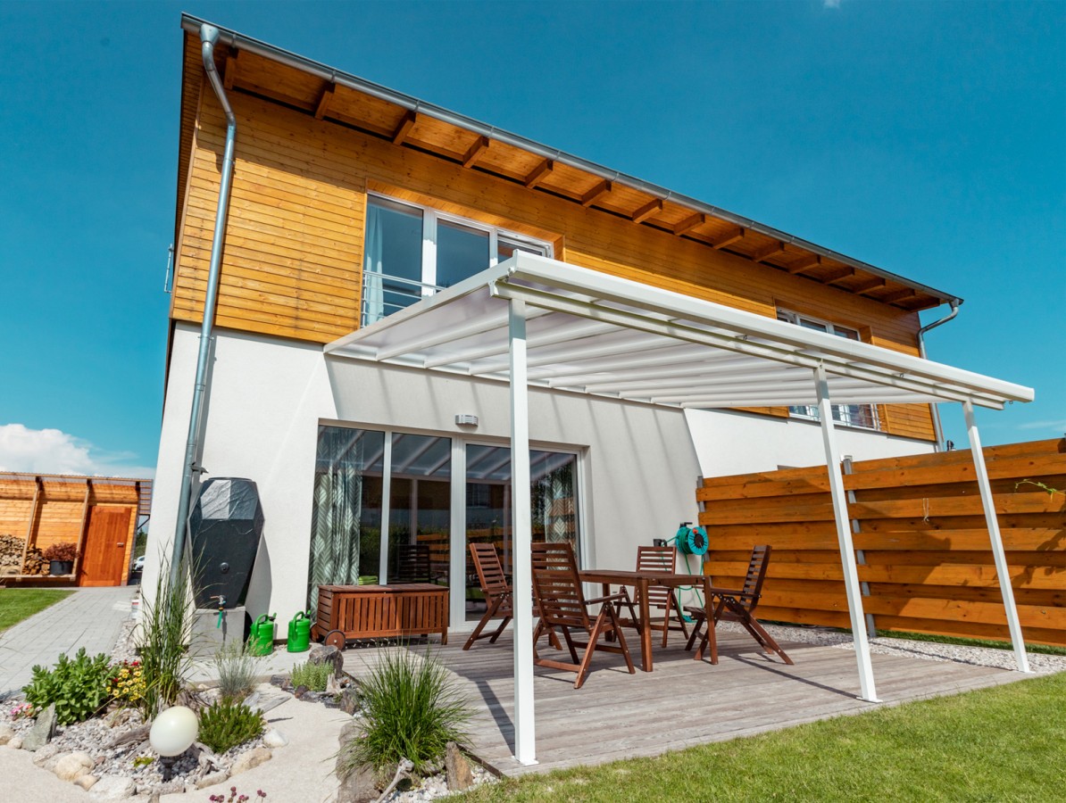 Hliníková pergola Terrassendach Original 3,06 x 3,06 m - bílá GU4293103