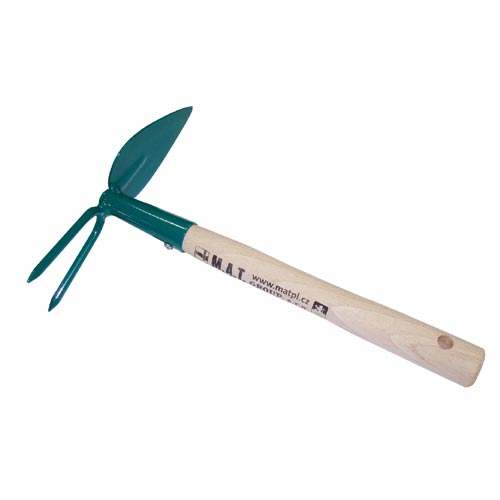 Okopávačka srdíčko 2 hroty s násadou 27cm PROFI český výrobek MA465361