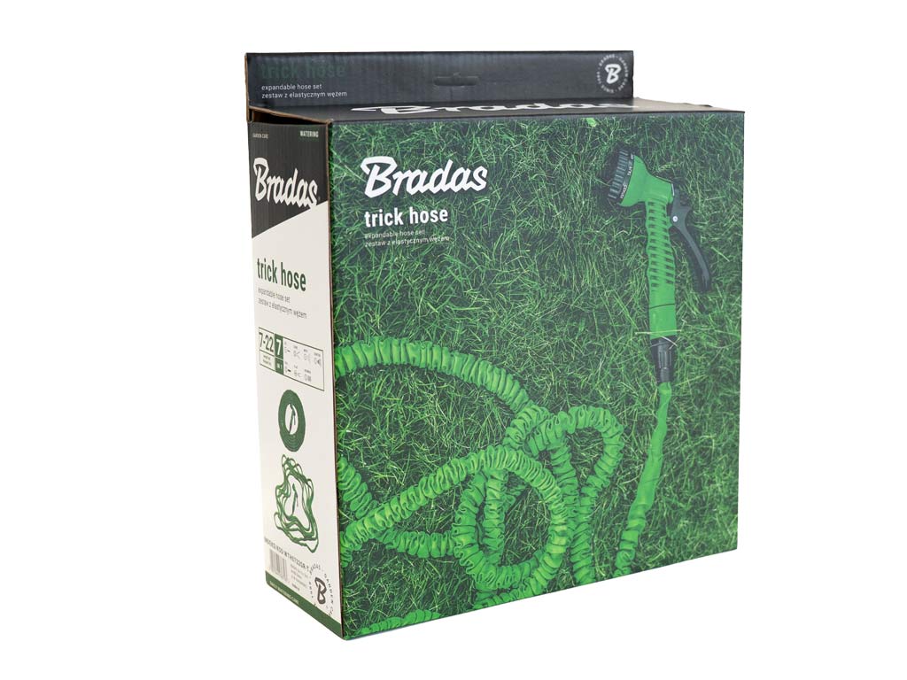 Bradas Zahradní hadice TRICK HOSE 7 - 22 m, zelená, vč. pistole 7 funkcí 3917.39.00 (obrázek 9)