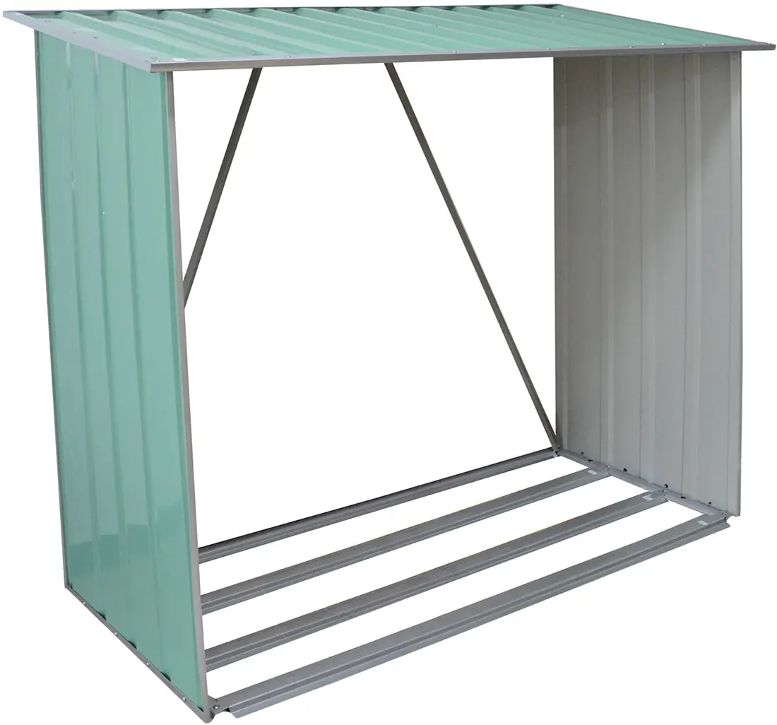 Přístřešek na dřevo 189 x 76 x 191 cm plech MA794096