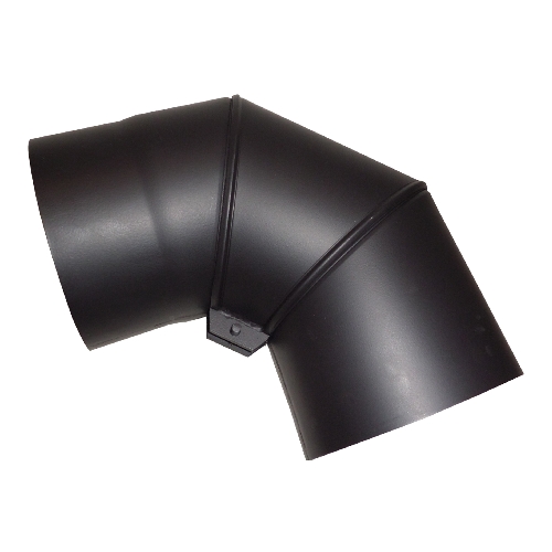 Koleno kouřové otočné 150 mm/90°, silnostěnné 1,5 mm, černé MA654435