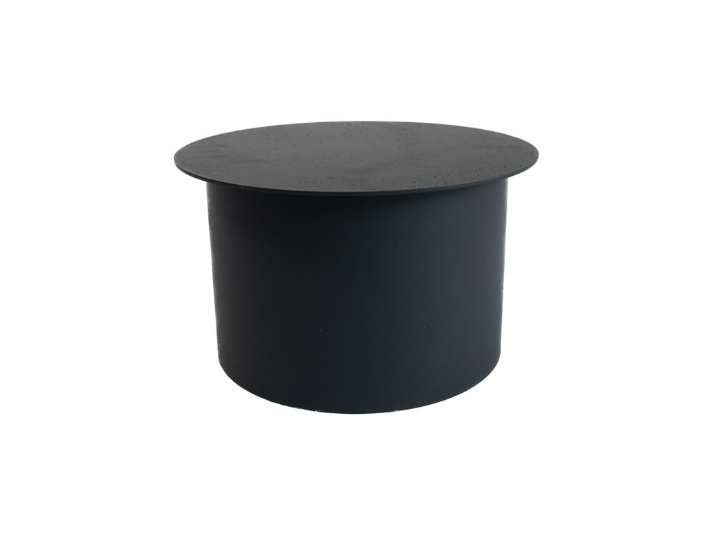 Víčko kouřové 130 mm, silnostěnné 1,5 mm, černé MA654285