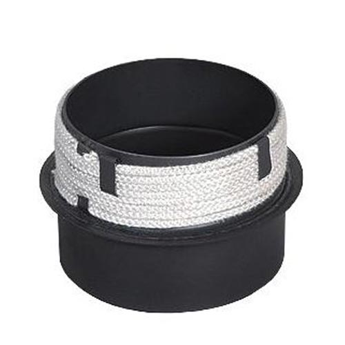 Přechod do komína 180/180 mm, silnostěnný, s těs. šňůrou, černá MA654555