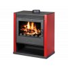Krbová kamna s výměníkem Victoria Rubin BO červená