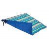 Kempingova deka Bo-Camp 1,5 x 1,4 m, modra s pruhy