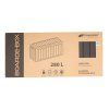 zahradni box woodebox 280 l tmave hneda 116 cm