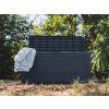 zahradni box woodebox 280 l antracit 116 cm