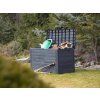 zahradni box woodebox 190 l antracit 78 cm