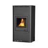 Kamna s výměníkem AQUAFLAM 17, černá, automatická regulace