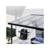 Hliníková pergola Terrassendach Premium 3,09 x 3,06 m - čirý akryl / bílá