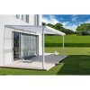 Hliníková pergola Terrassendach Premium 3,09 x 3,06 m - čirý akryl / bílá