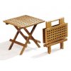 Piknik hranatý teakový skládací stolek