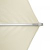 Velký profi slunečník Doppler TELESTAR 4 x 4 m, vodoodpudivý, světle šedá