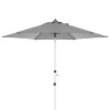 Slunečník s automatickým naklápěním klikou Doppler EXPERT 280 cm, světle šedá