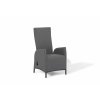 Zahradní křeslo PARIS LIKA-TEX šedé, luxusní, otočné