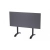 Bistro stůl Sophie s HPL deskou o rozměru 140x67,5 cm sklápěcí, Carbon Black