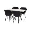Bistro stůl Sophie s HPL deskou o rozměru 140x67,5 cm sklápěcí, Carbon Black