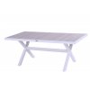 Zahradní stůl Canterbury 186 x 94 cm, bílá