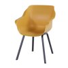 Jídelní židle Sophie Element s ALU podnoží, Curry Yellow