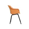 Jídelní židle Sophie Element s ALU podnoží, indian orande