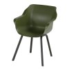 Jídelní židle Sophie Element s ALU podnoží, Moss Green