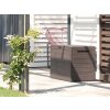 zahradni box woodebox 140 l tmave hneda 58 5 cm