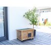 Dřevěná bouda pro kočky KERBL RUSTICA 57 x 45 x 43 cm  hnědá