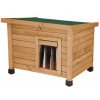 Dřevěná bouda pro kočky KERBL RUSTICA 57 x 45 x 43 cm  hnědá