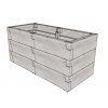 Vyvýšený záhon JUWEL TIMBER 3ER-SET