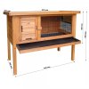 Dřevěná králíkárna MNICHOV, 915x450x700 mm